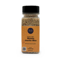 Honey Garlic Mix 9.5 oz bottle, front label