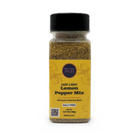 Lemon Pepper Mix 9.5 oz bottle, front label